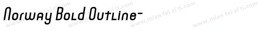 Norway Bold Outline字体转换